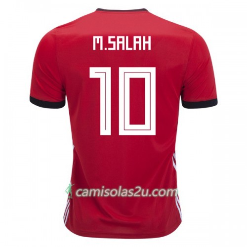 Camisolas de futebol Egito M.Salah 10 Equipamento Principal Copa do Mundo 2018 Manga Curta Camisolas de futebol Egito M.Salah 10 Equipamento Principal Copa do Mundo 2018 Manga Curta